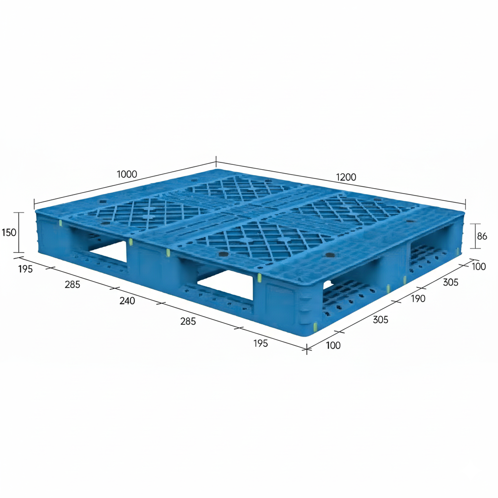 1200×1000mm Rackable Plastic Pallets