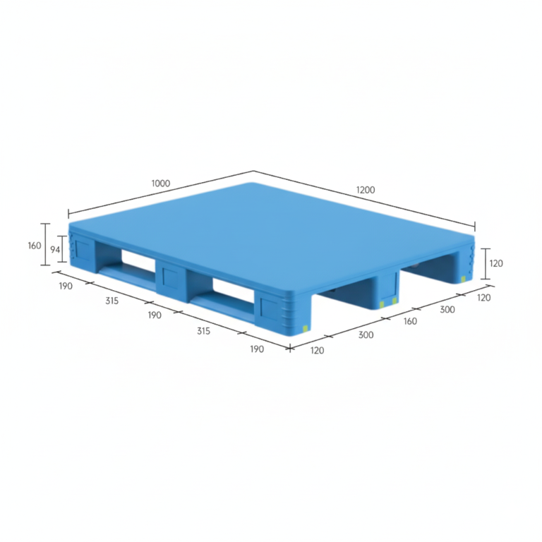 1200mm×1000mm Blue Plastic Pallets
