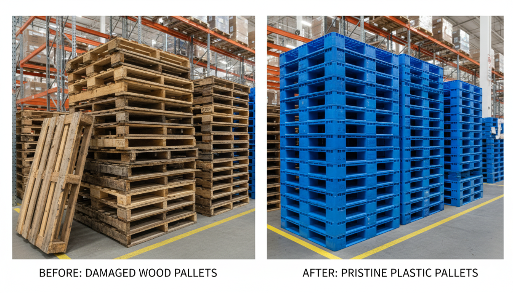 plastic pallets