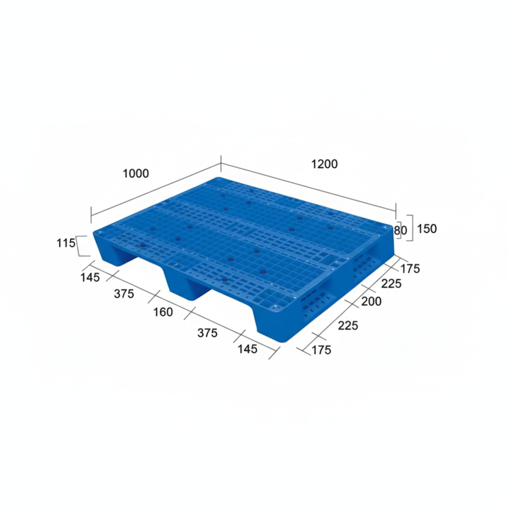 1200×1000mm Plastic Shipping Pallets