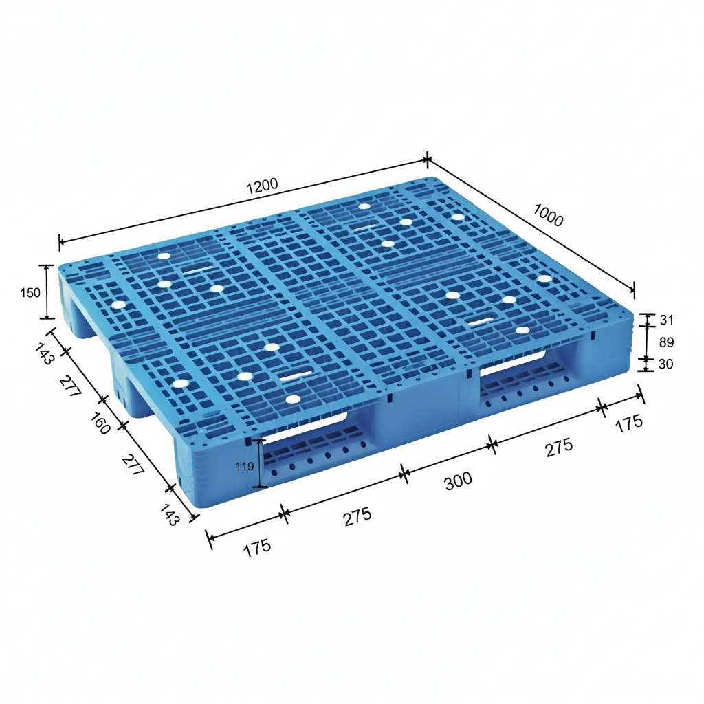 1200×1000mm Plastic Stacking Pallets