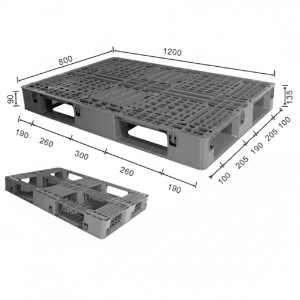 1200×800mm Plastic Euro Pallet