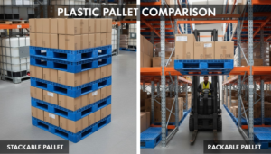 Stackable vs Rack-able Plastic Pallets