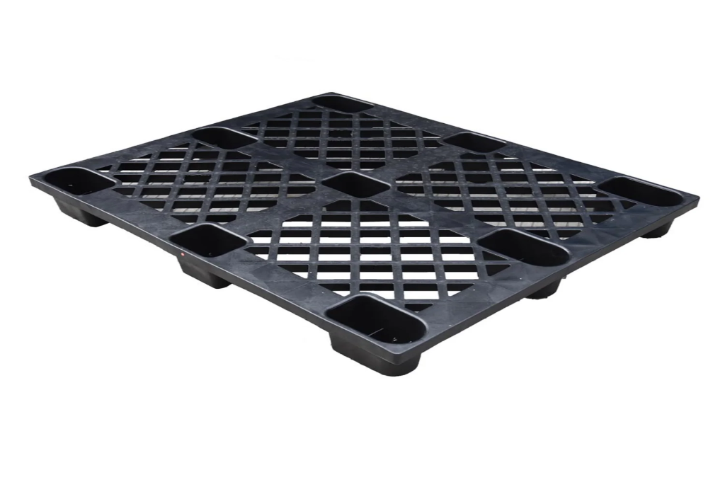 1200 x 800 Nestable Plastic Pallet - recycled material - 9 Legs