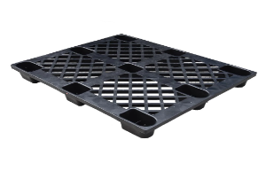 1200 x 800 Nestable Plastic Pallet - recycled material - 9 Legs