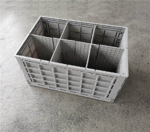 Plastic pallet box dividers