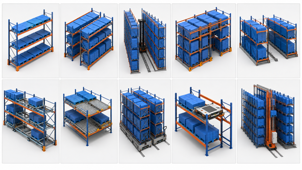 10 Types of Pallet Racking for Plastic Pallets