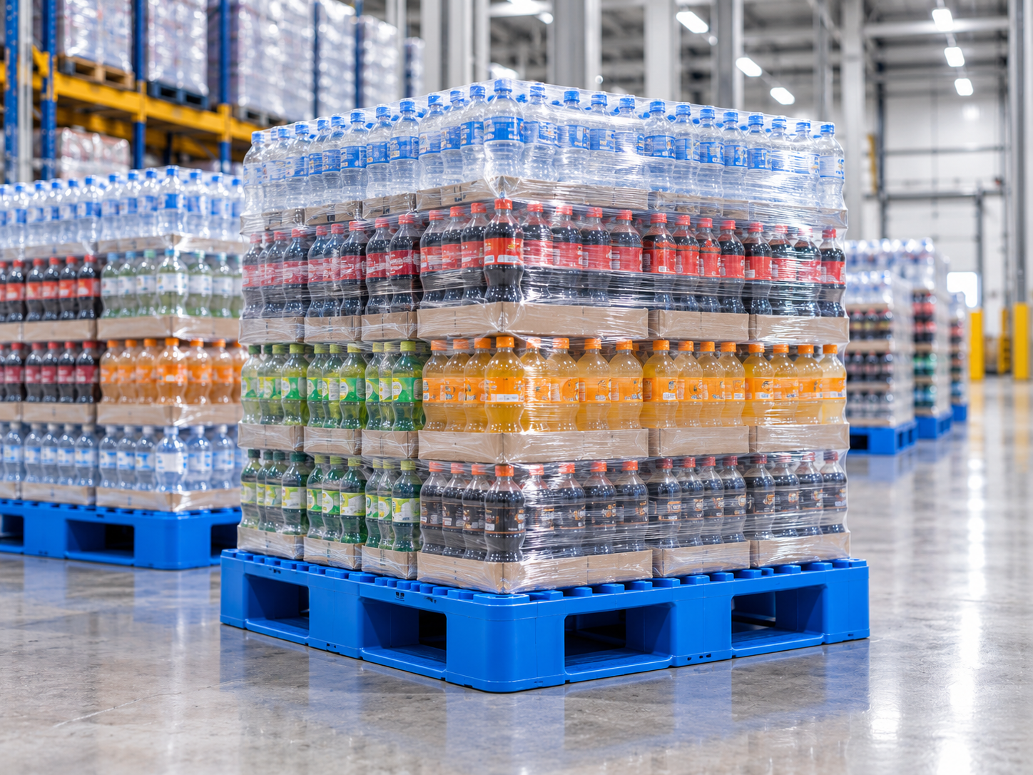 Beverage Production pallet application illustration