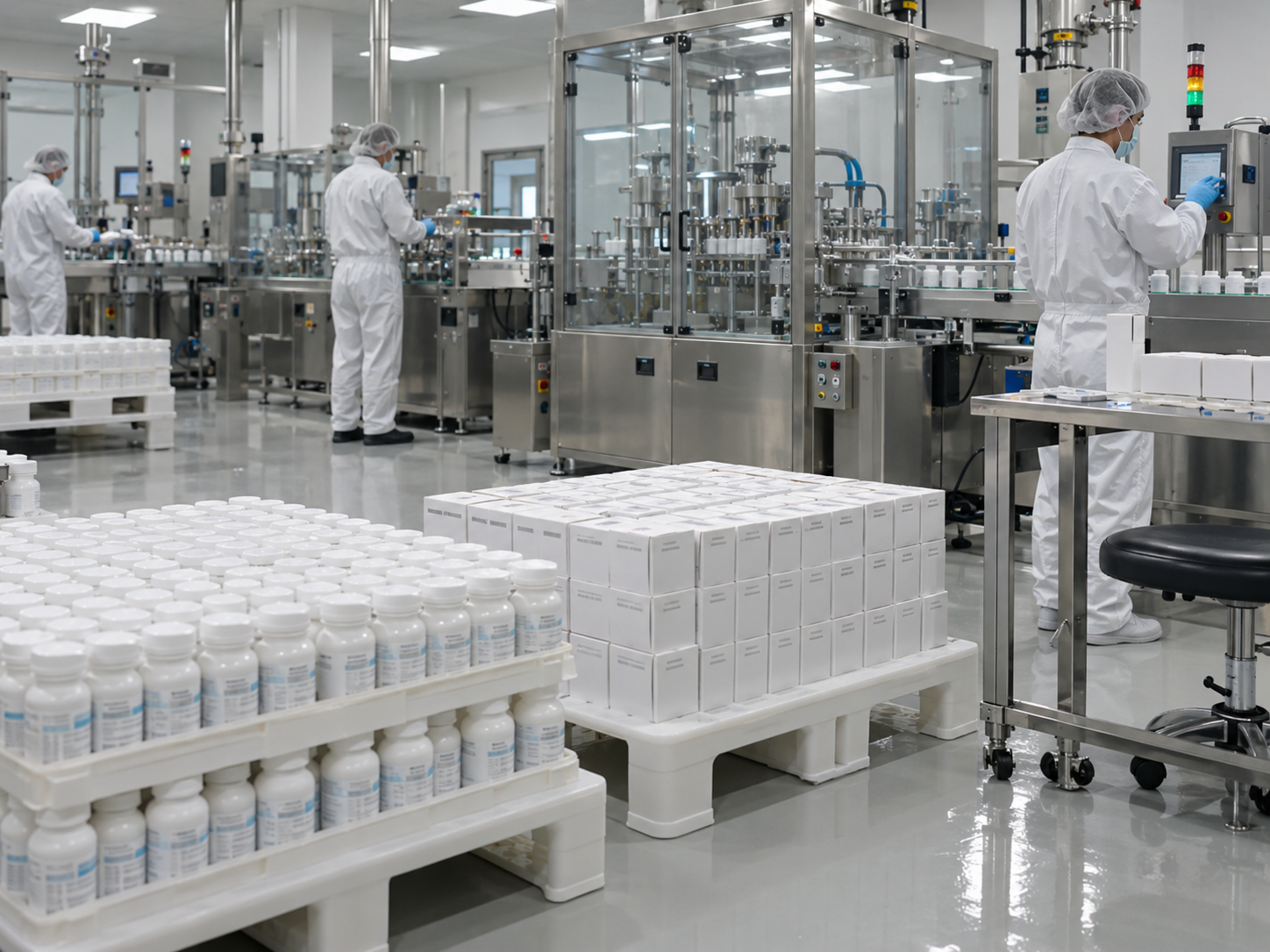 Plastic pallets for pharmaceutical cold chain logistics