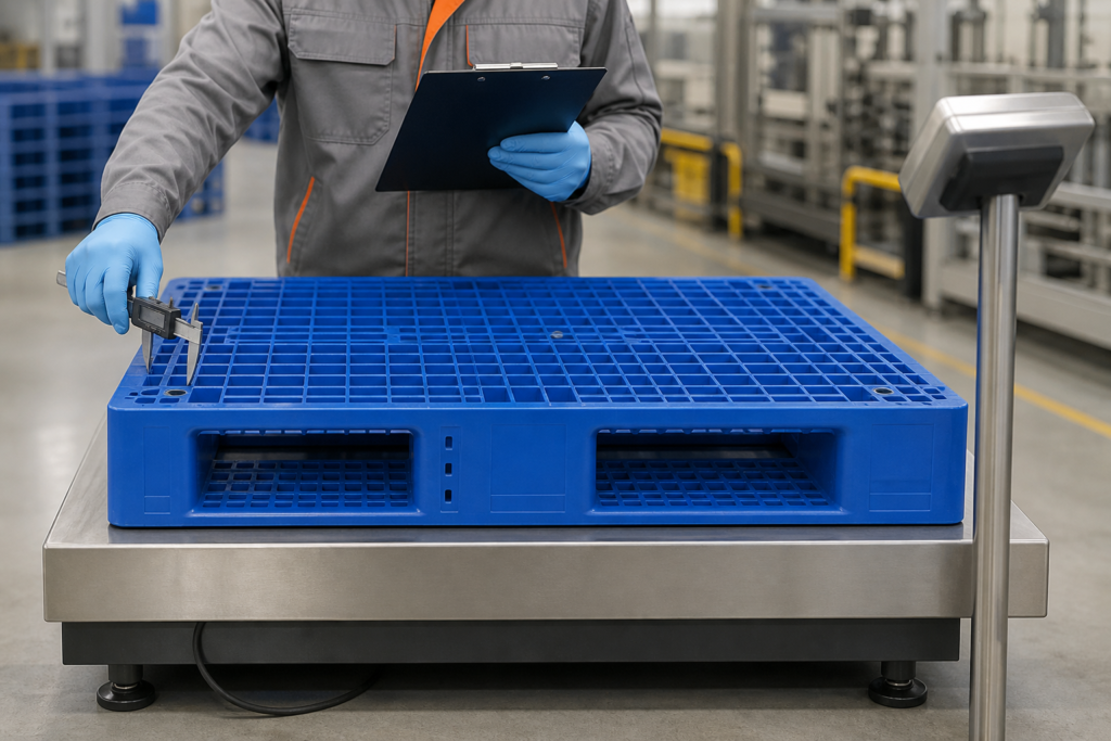 plastic pallet height