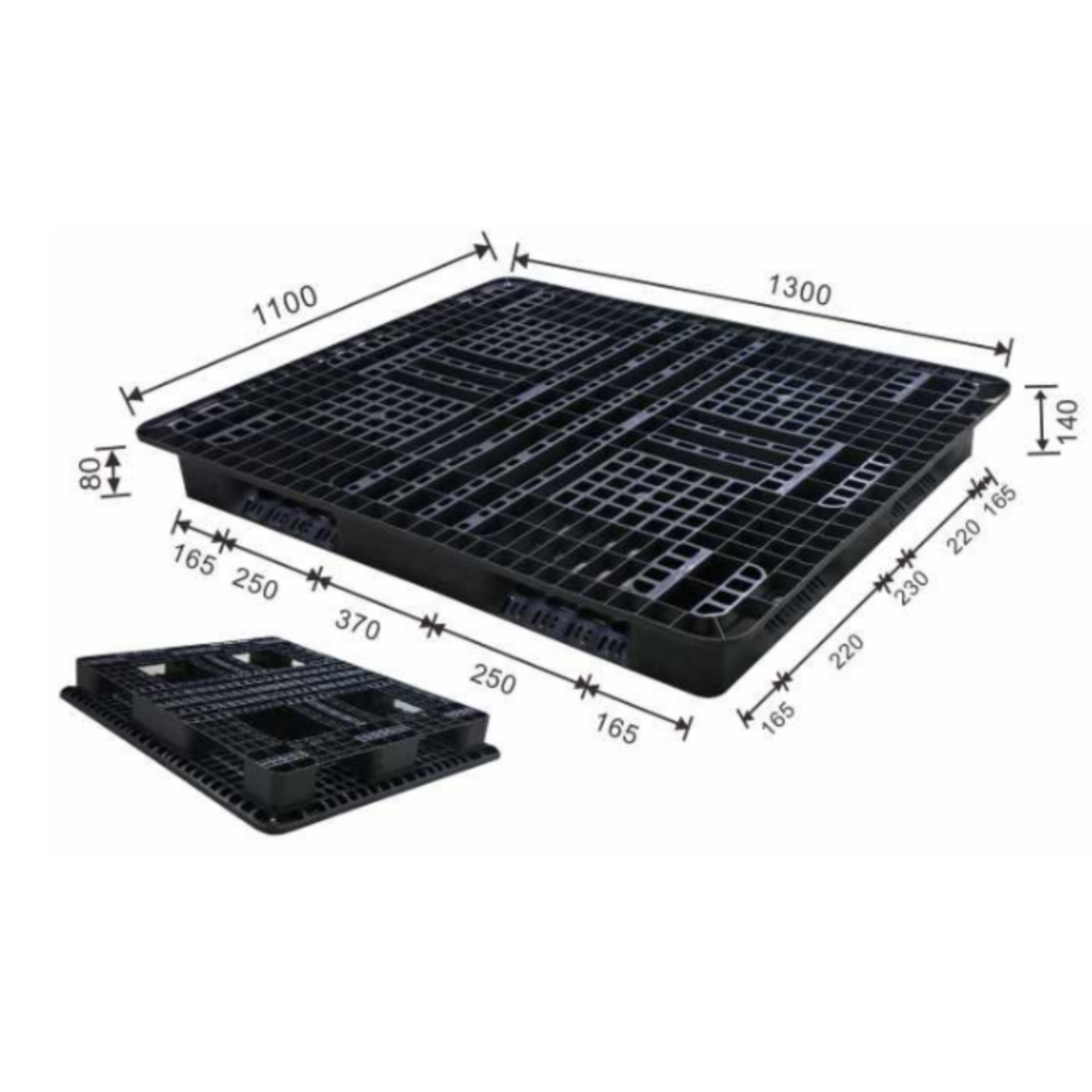 1300 x 1100 Returnable Full Perimeter Plastic Pallet