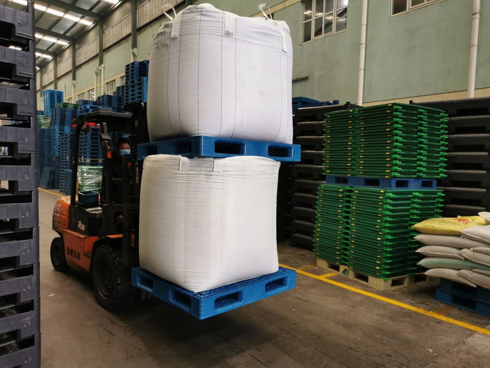 Plastic pallet inspection and load verification