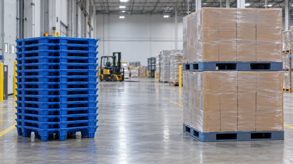 nestable-vs-stackable-plastic-pallets-warehouse-hero